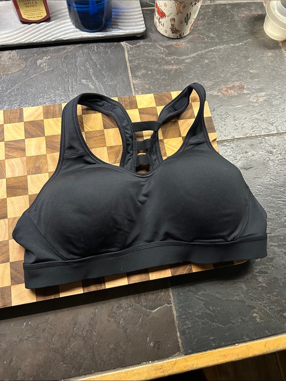 Champion Black Padded Racerback Sports Bra